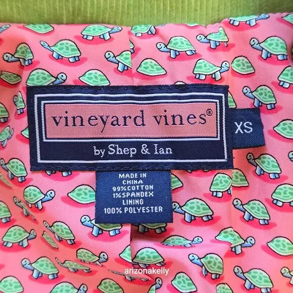 Vineyard Vines Corduroy Blazer Green With Pink Lining PRICE FIRM - Picture 2 of 11
